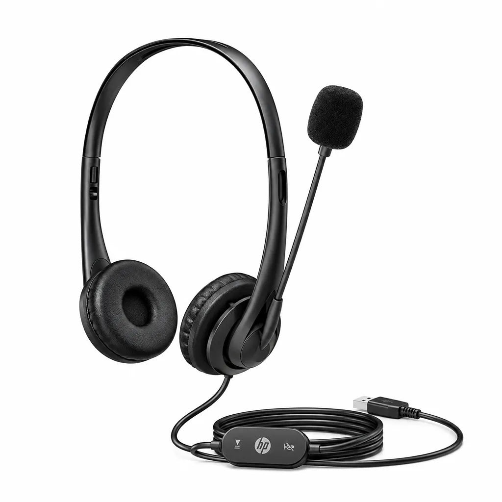 HP Stereo USB Headset G2 Wired USB Headset with Noise-Cancelling Mic and in-line call control unit -tpstech.in