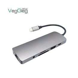 VegGieg V-TC10R Type-C to 10-in-1 Hub
