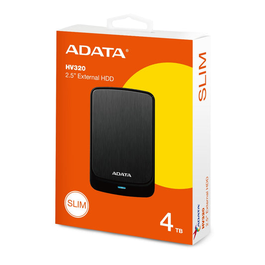 ADATA HV320 4TB USB 3.2 External Portable Hard Disk-Black