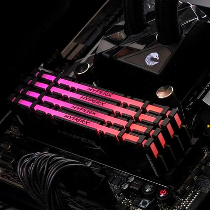 HyperX Predator RGB DDR4 Desktop RAM Installed on Motherboard Gaming PC Setup -tpstech.in