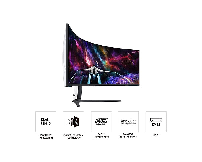 Samsung Odyssey G9 Neo 57" 240Hz Dual UHD Curved Gaming Monitor