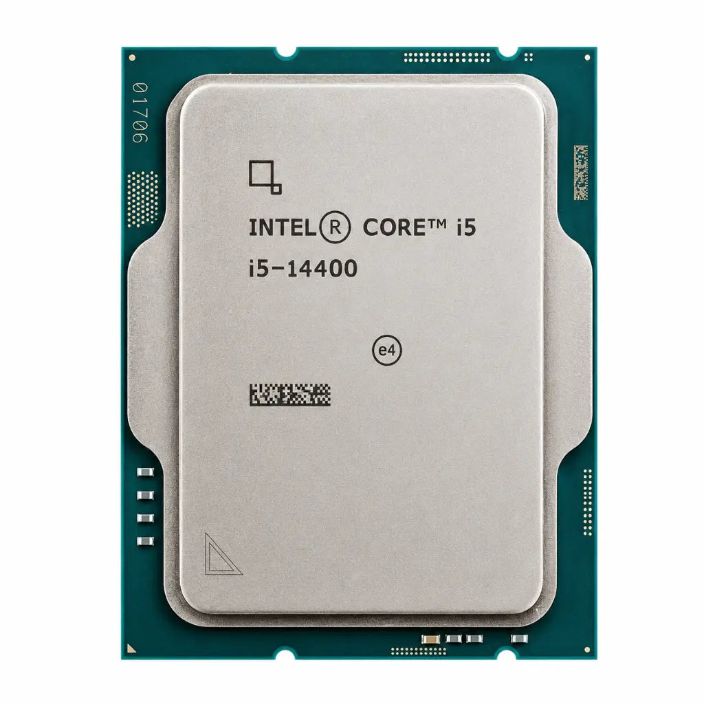 Intel Core i5-14400 Tray desktop processor front view for LGA1700 PC build