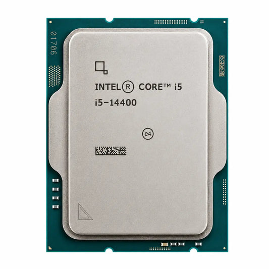 Intel Core i5-14400 Tray desktop processor front view for LGA1700 PC build