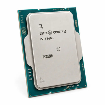 Intel Core i5-14400 Tray desktop processor right angle view for Intel LGA1700 PC builds