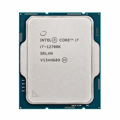 Intel Core i7-12700K Tray desktop processor angled view for LGA1700 gaming and high-performance PC builds