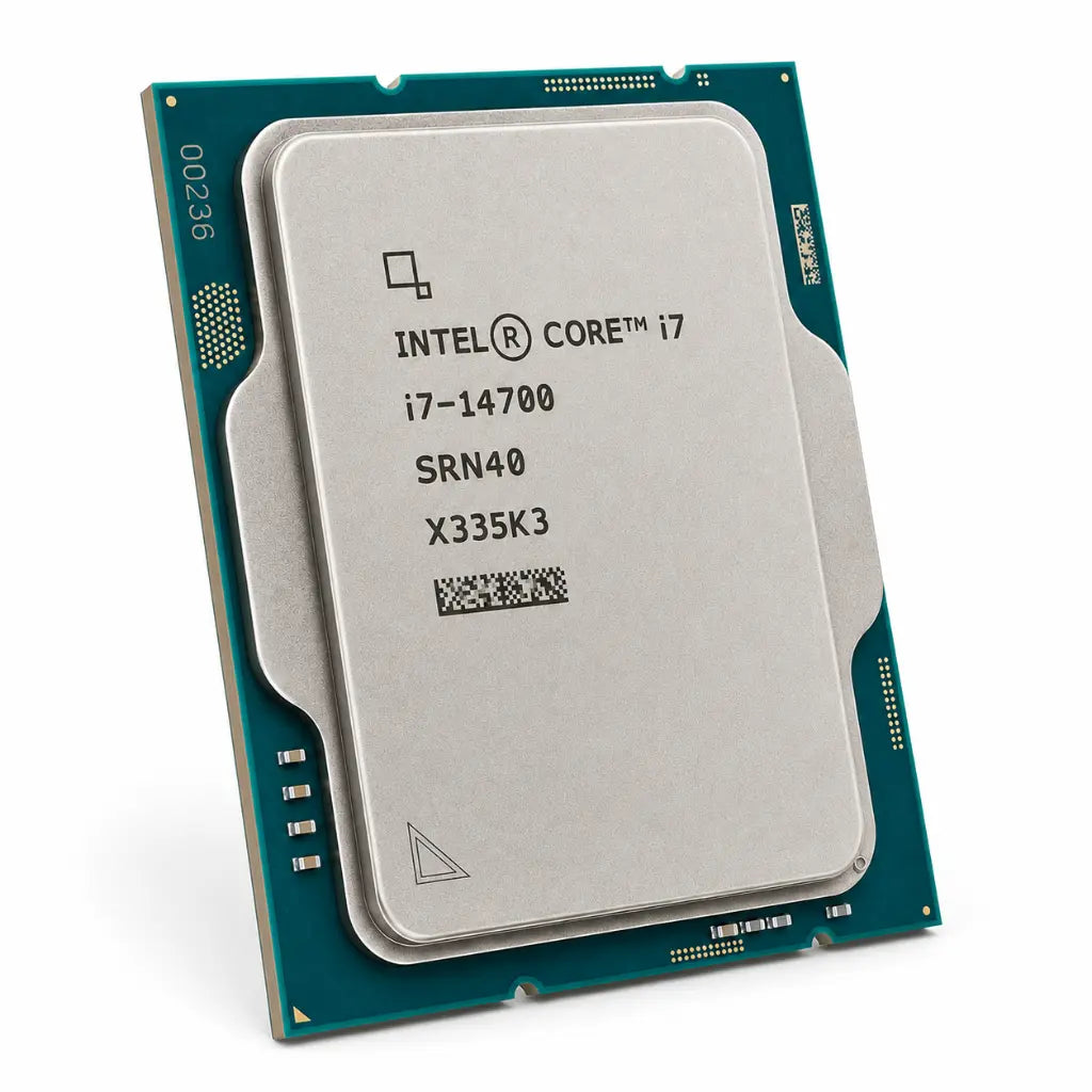 Intel Core i7-14700 Tray processor left angle product image for desktop PC build