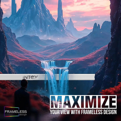 Intex 22 inch frameless gaming monitor designed to maximize the viewing area-tpstech.in
