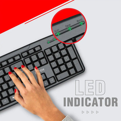 Intex Corona G USB wired keyboard with LED indicators for Num Lock Caps Lock and Scroll Lock -tpstech.in