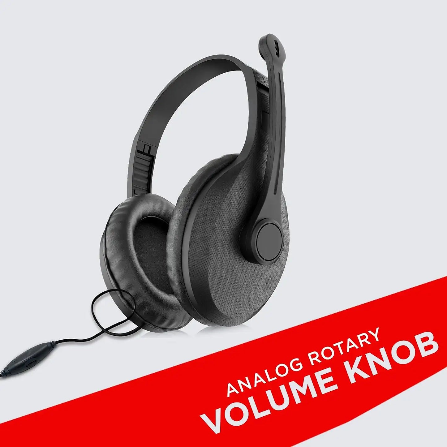 Intex Hero multimedia headphones with analog rotary volume knob for convenient audio control -tpstech.in