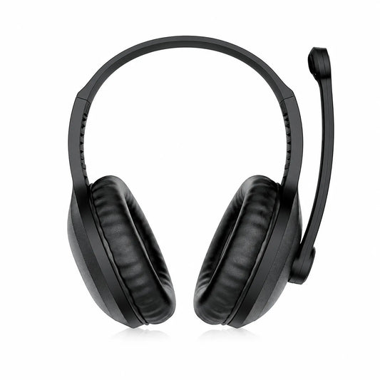 Intex Hero multimedia headphones with adjustable headband and comfortable over-ear earcups rear angle view -tpstech.in