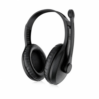 Intex Hero over-ear multimedia headphones with cushioned earcups side angle view -tpstech.in