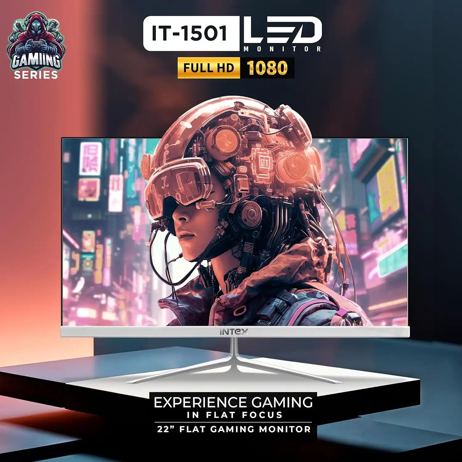 Intex IT-1501 LED 22 inch Full HD flat gaming monitor for immersive gaming-tpstech.in