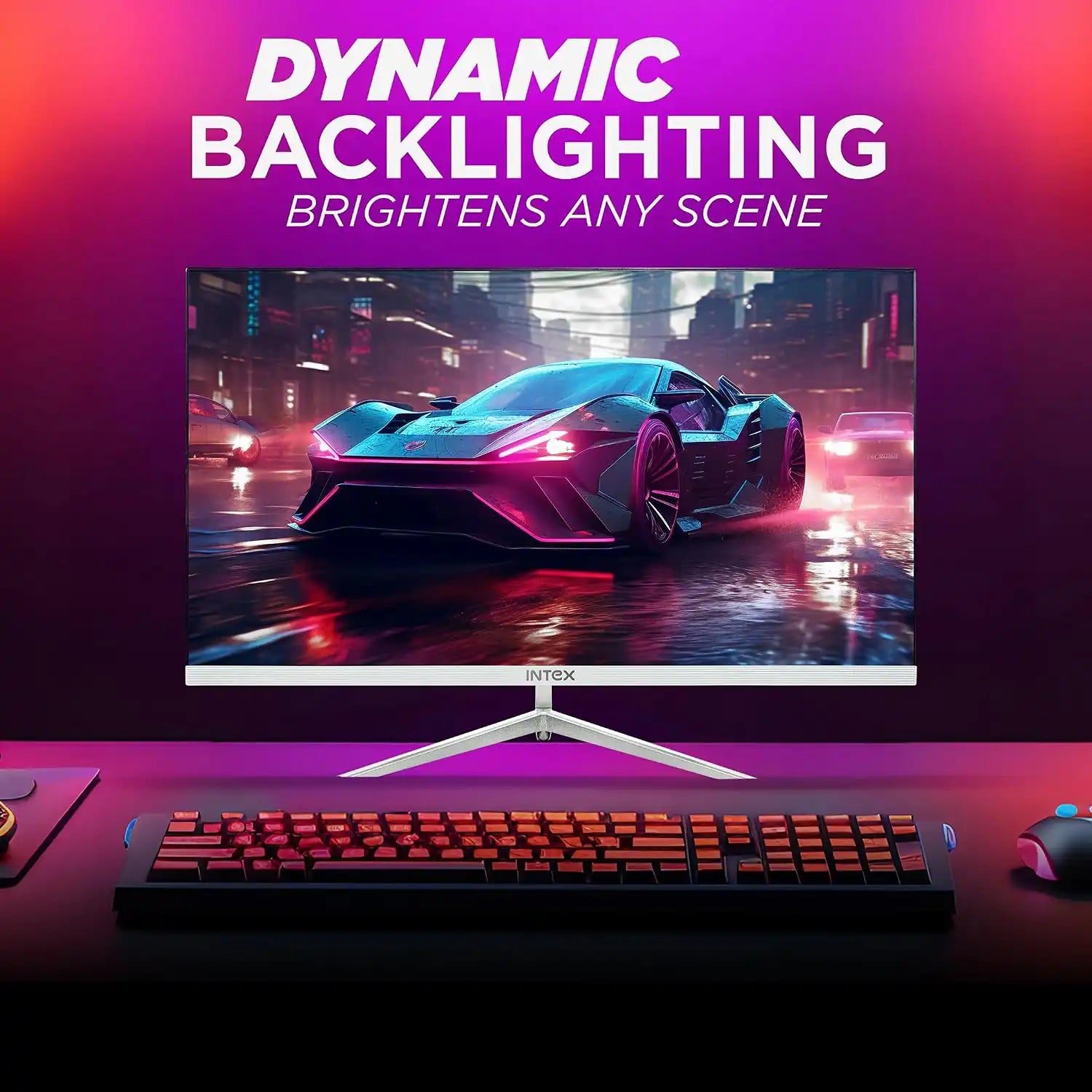 Intex IT-1502 24 inch gaming monitor with dynamic backlighting and immersive gaming visuals-tpstech.in