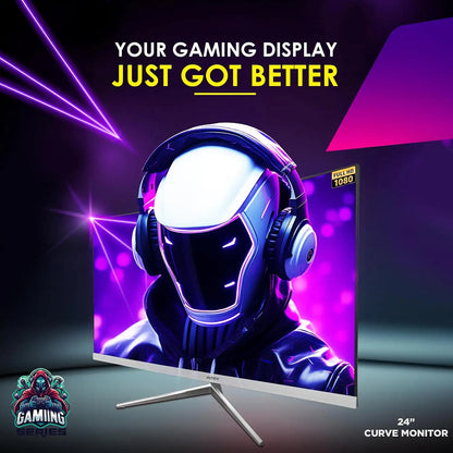 Intex IT-1702 24 inch curved gaming monitor with Full HD 1080p display for gaming-tpstech.in