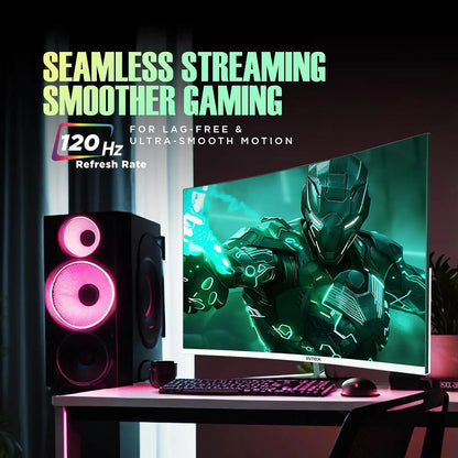 Intex IT-1901 22 inch gaming monitor with 120Hz refresh rate for smooth streaming and gaming-tpstech.in