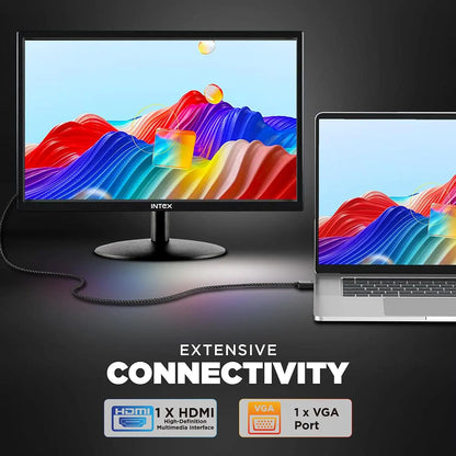 Intex IT-1902 19 inch HD IPS LED monitor with HDMI and VGA connectivity-tpstech.in