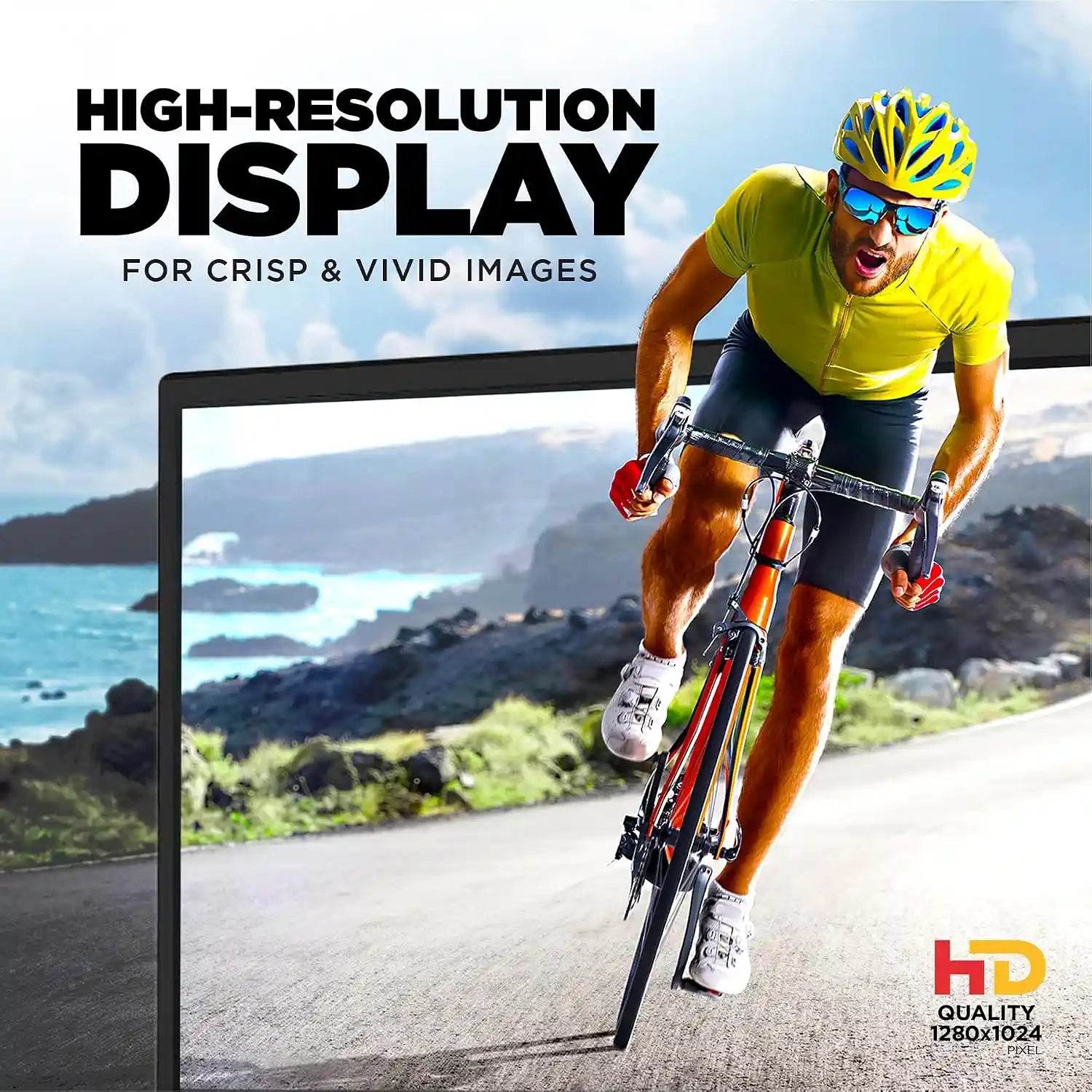 Intex IT-1902 19 inch HD LED monitor with high-resolution display for crisp and vivid images-tpstech.in