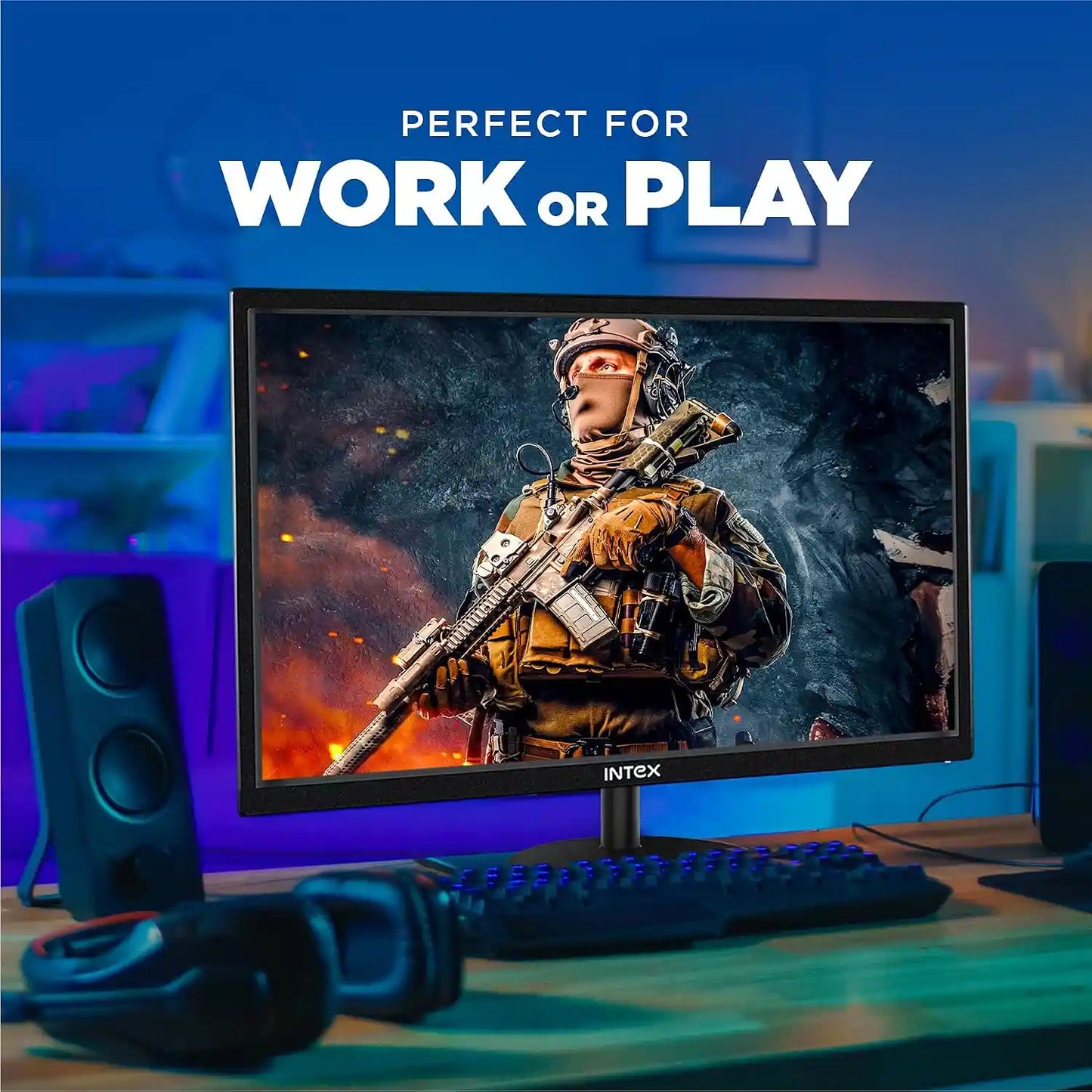 Intex IT-1902 19 inch HD LED monitor suitable for work and entertainment-tpstech.in