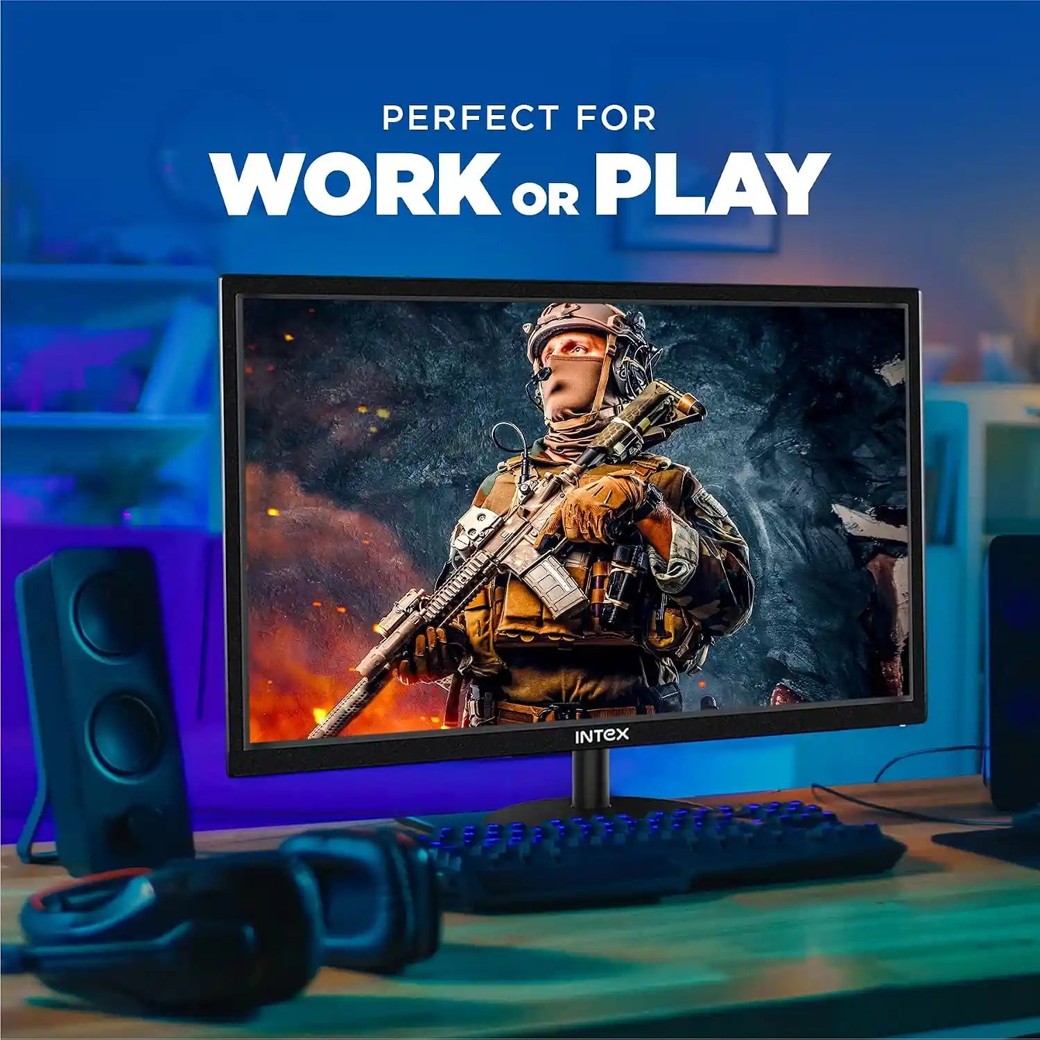 Intex IT-1902 19 inch HD LED monitor suitable for work and entertainment-tpstech.in