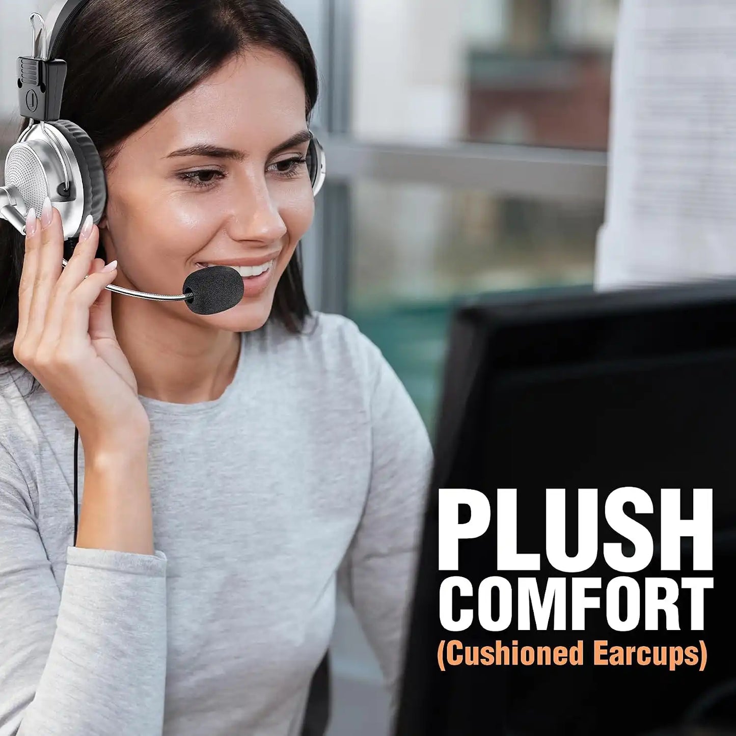 Intex Magna wired USB headphone with plush earcups for comfortable everyday use -tpstech.in