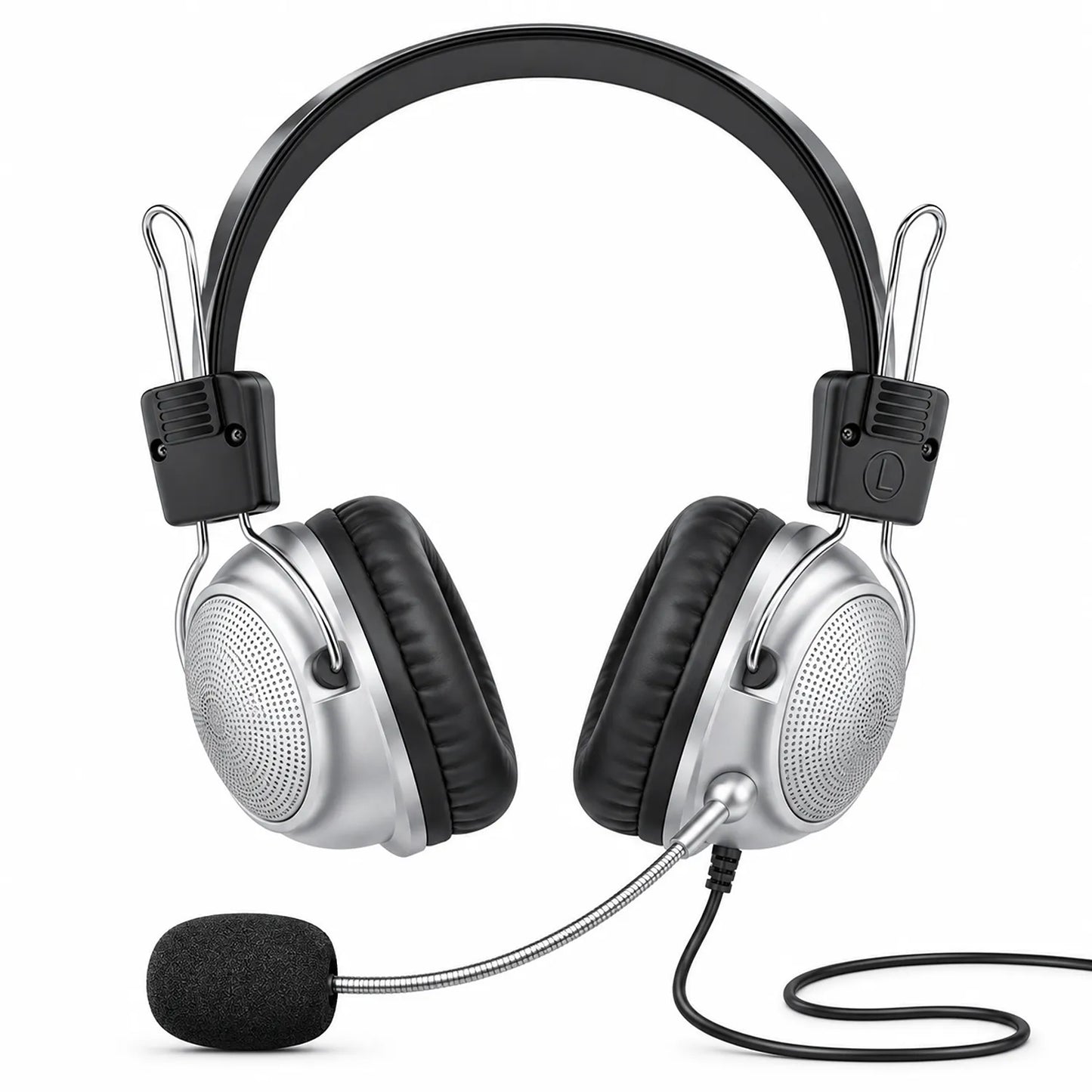Intex Magna wired USB over-ear headphone with microphone, cushioned earcups and adjustable headband -tpstech.in
