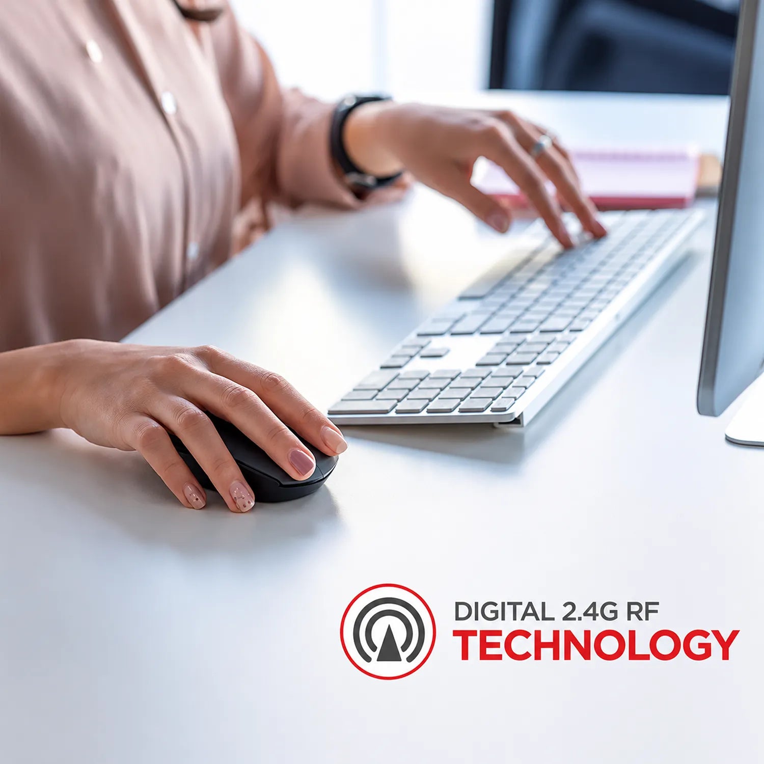 Intex Power+ wireless mouse with digital 2.4GHz RF technology for cable-free PC and laptop use-tpstech.in