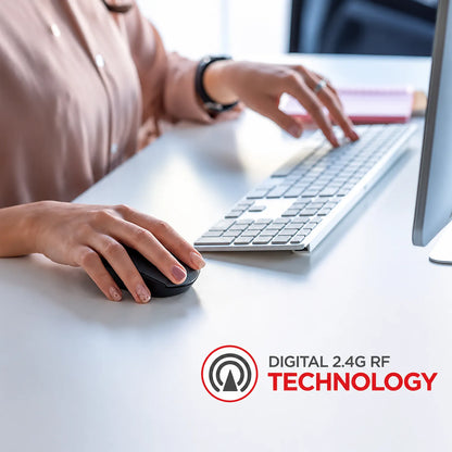 Intex Power+ wireless mouse with digital 2.4GHz RF technology for cable-free PC and laptop use-tpstech.in
