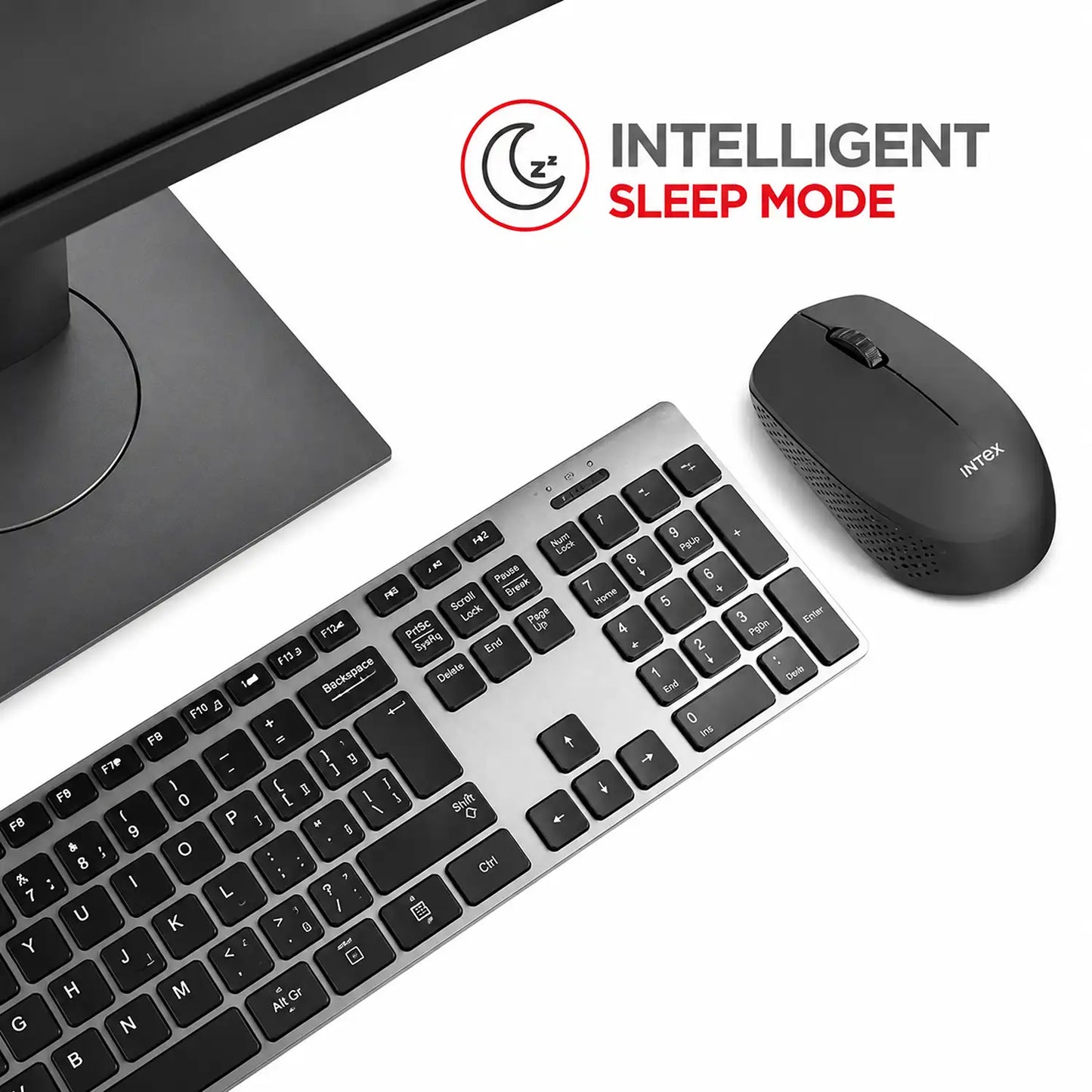 Intex Power+ wireless mouse with intelligent sleep mode for efficient everyday use-tpstech.in