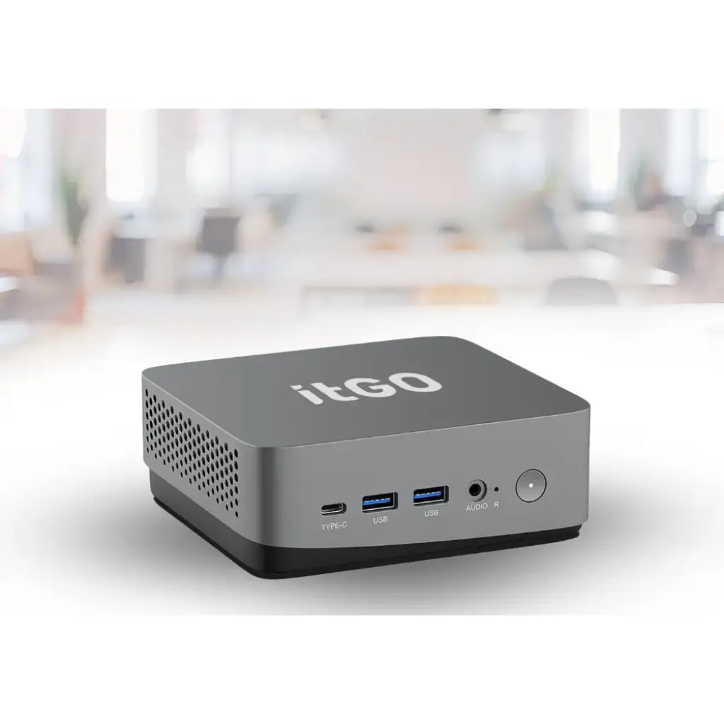 itGO Atom 310 Mini PC 12th Gen Intel Core i3 1215U 6‑Core/8‑Thread Dual HDMI, Wi‑Fi 6E-tpstech.in
