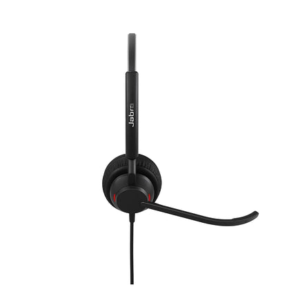 Jabra Engage 40 MS Duo Link Wired Binaural USB-A & USB-C Headset with Noise Cancellation side microphone view -tpstech.in