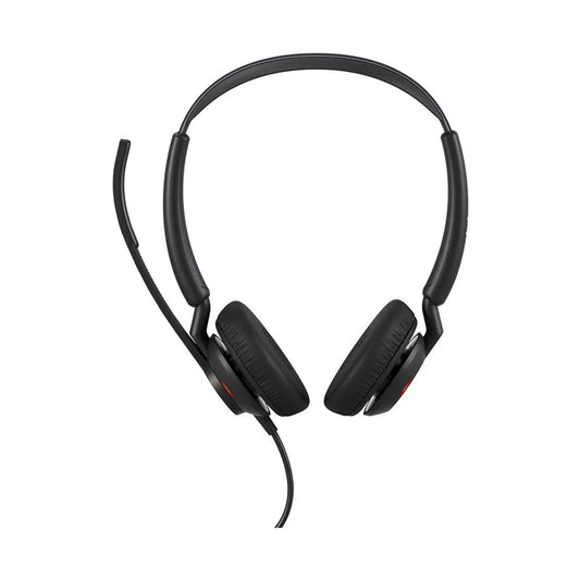 Jabra Engage 50 II Link MS Duo Wired Headset with USB-A and USB-C Connectivity front view on white background -tpstech.in