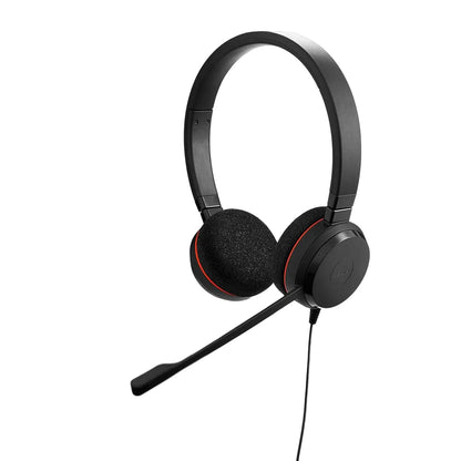 Jabra Evolve 20 MS USB-A USB-C professional wired stereo headset with noise cancellation microphone -tpstech.in