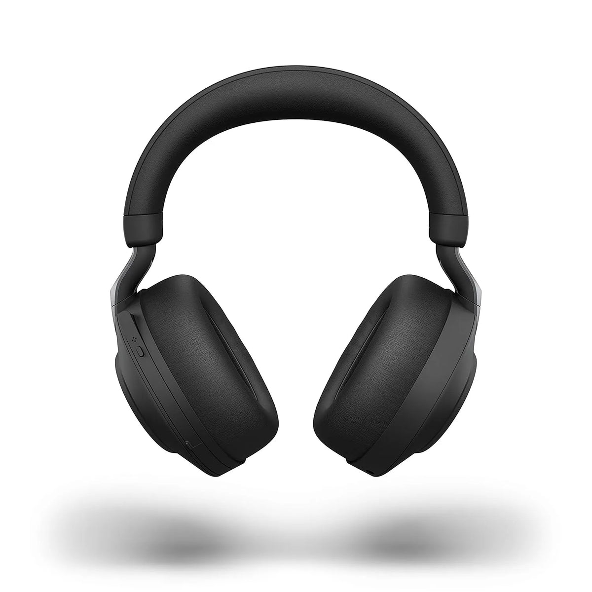 Jabra Evolve2 85 MS Stereo USB-A Headset front view displaying padded leatherette headband and memory foam ear cushions -tpstech.in