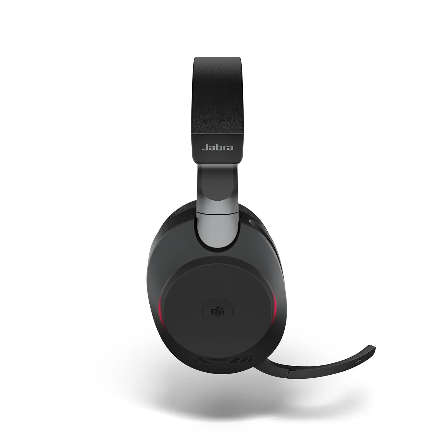 Jabra Evolve2 85 MS Stereo USB-A Headset side profile showcasing sleek earcups and fold-down boom microphone -tpstech.in