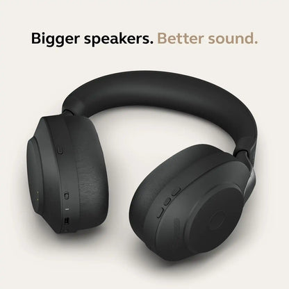 Jabra Evolve2 85 MS Stereo Wireless USB A Headset with large ear cushions for better sound quality -tpstech.in
