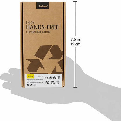 Jabra Link 265 USB/QD Y-Training Cable 265-09 original retail packaging box with dimensions -tpstech.in