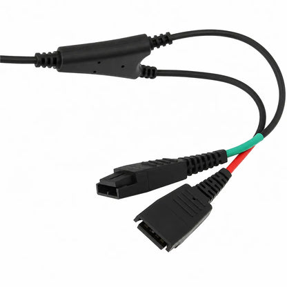 Jabra Link 265 USB/QD Y-Training Cable dual headset Y-splitter connectors close-up view -tpstech.in