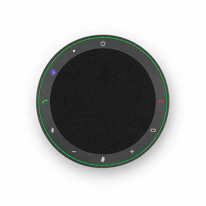 Jabra Speak2 75 MS Speakerphone top-down view showing Microsoft Teams button, volume, and call controls -tpstech.in