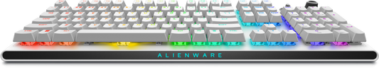 Dell Alienware AW920K Tri-Mode Bluetooth Wireless RGB Backlit Mechanical Gaming Keyboard - Lunar light