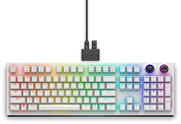 Dell Alienware AW920K Tri-Mode Bluetooth Wireless RGB Backlit Mechanical Gaming Keyboard - Lunar light