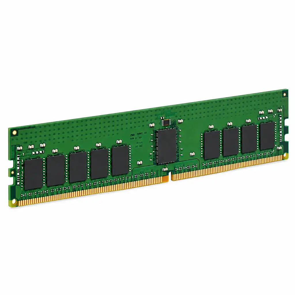 Kingston 32GB DDR4 3200MHz ECC Registered Server RAM angled perspective view showing RDIMM module architecture -tpstech.in
