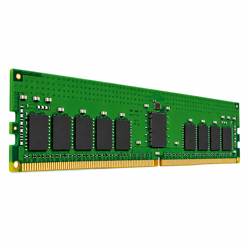 Kingston 32GB DDR4 3200MHz ECC Registered Server RAM side angled profile view showcasing ECC RDIMM design -tpstech.in
