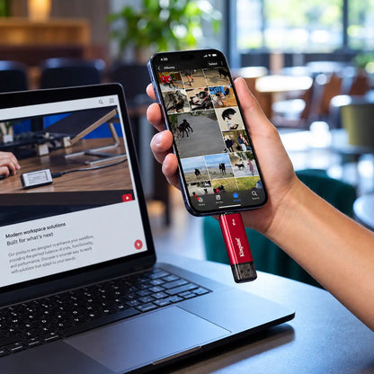Kingston SPSD 1TB Portable SSD Connected Directly to Smartphone for Quick Backup -tpstech.in