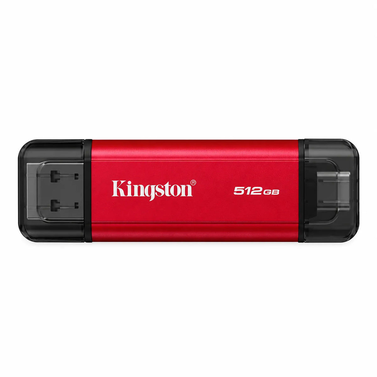 Kingston SPSD 512GB Portable SSD Front View with Protective Caps -tpstech.in