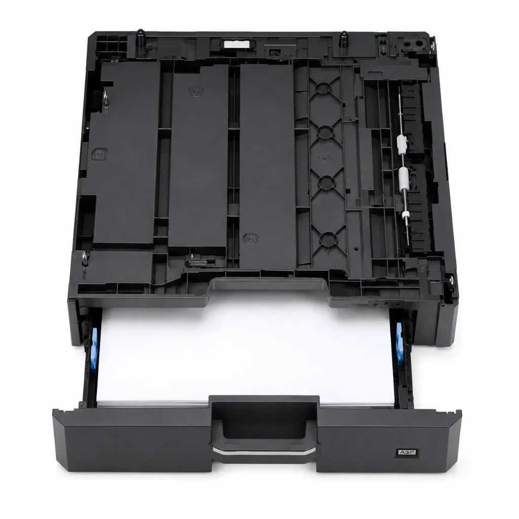 Top view of Kyocera PF-480 paper feeder with paper loaded for compatible TASKalfa A3 printers