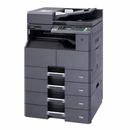 Right angle view of KYOCERA TASKalfa 2020 A3 laser multifunction printer designed for reliable business printing, copying and scanning.
