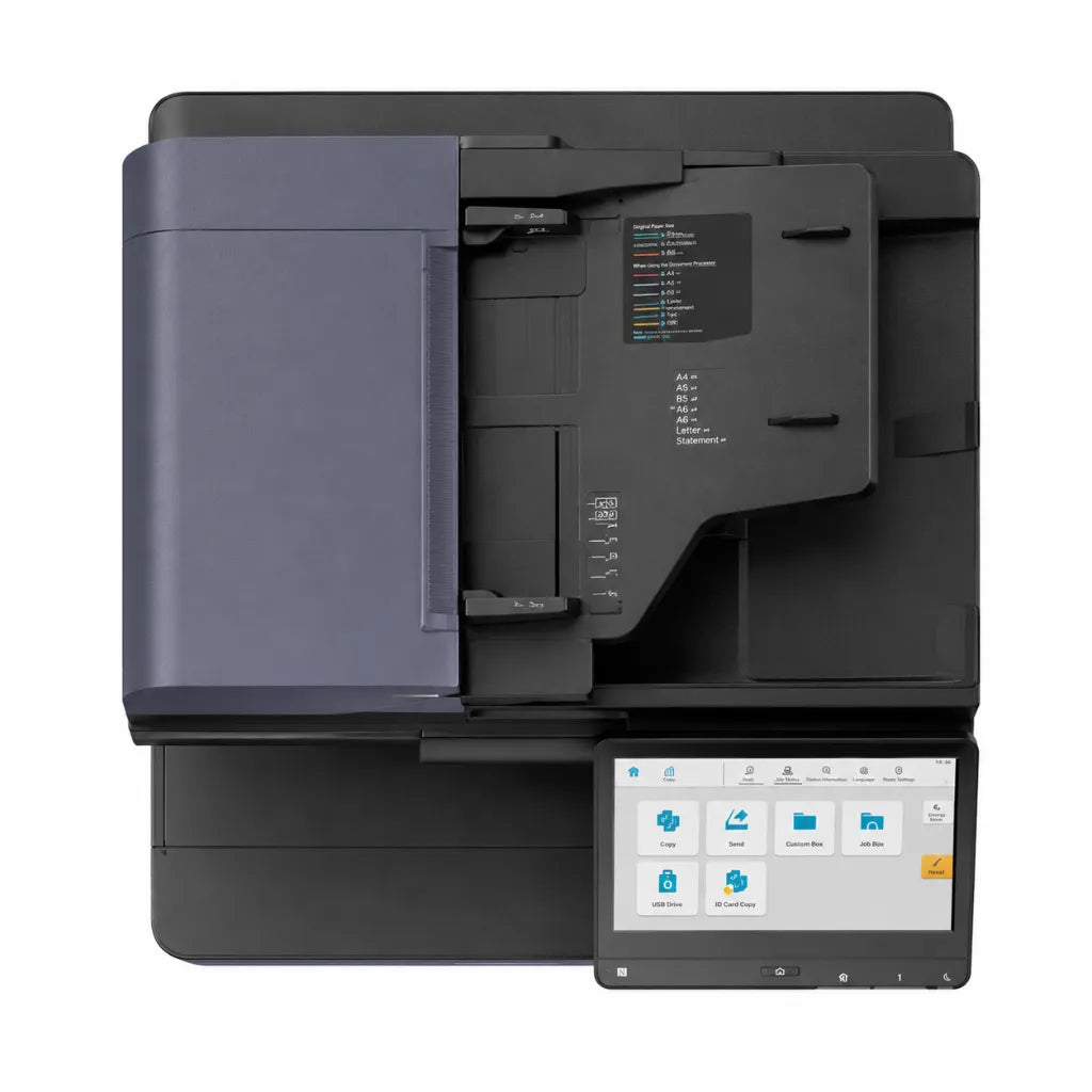 Top view of the KYOCERA TASKalfa 2554ci showing the automatic document feeder and 10.1-inch colour touchscreen interface.