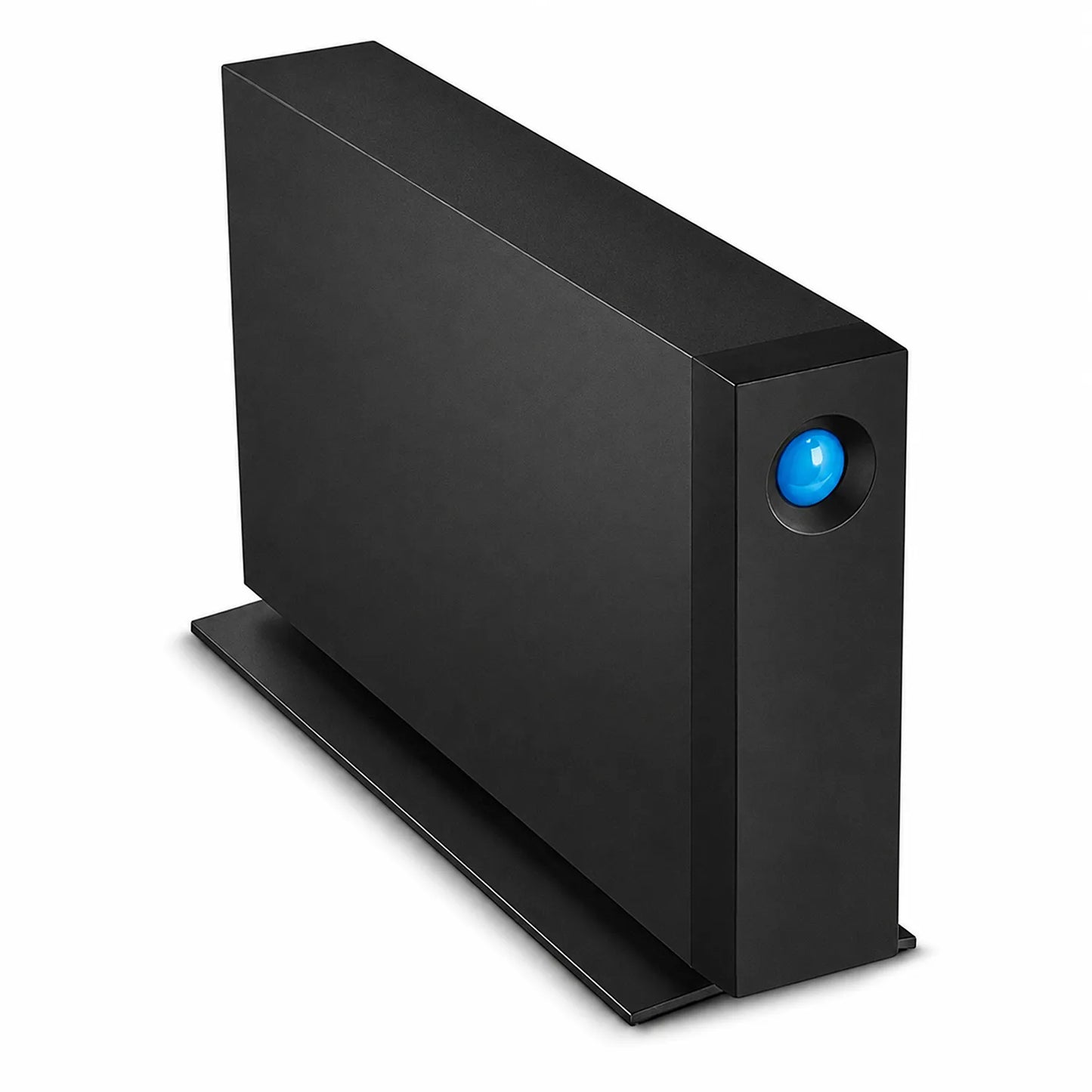 LaCie d2 Professional 10TB external hard drive rear right angle view with aluminium enclosure-tpstech.in