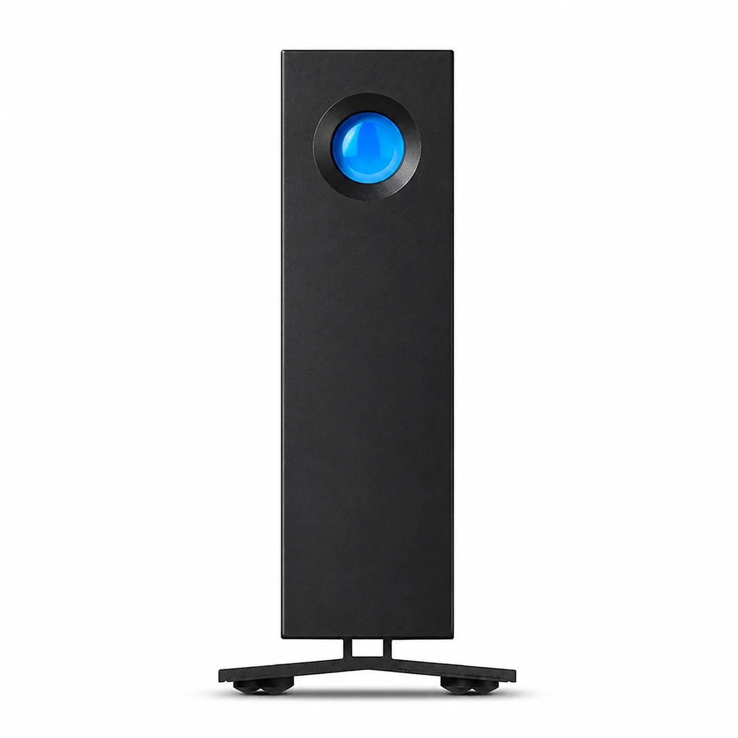 LaCie d2 Professional external desktop hard drive front view with blue power indicator -tpstech.in