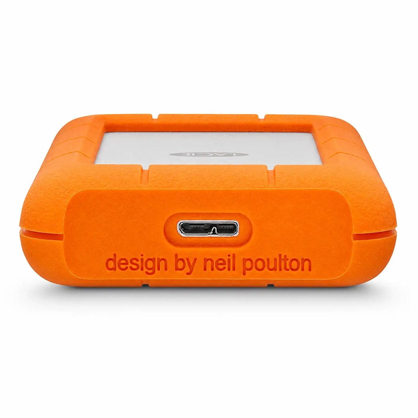 LaCie Rugged 4TB portable external hard drive front view with USB-C port-tpstech.in